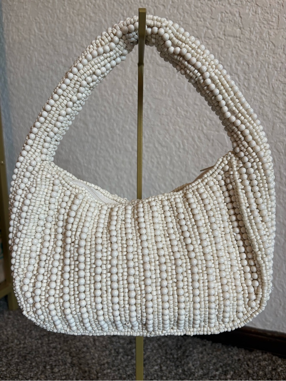 Ivory/Off White Beaded Bag